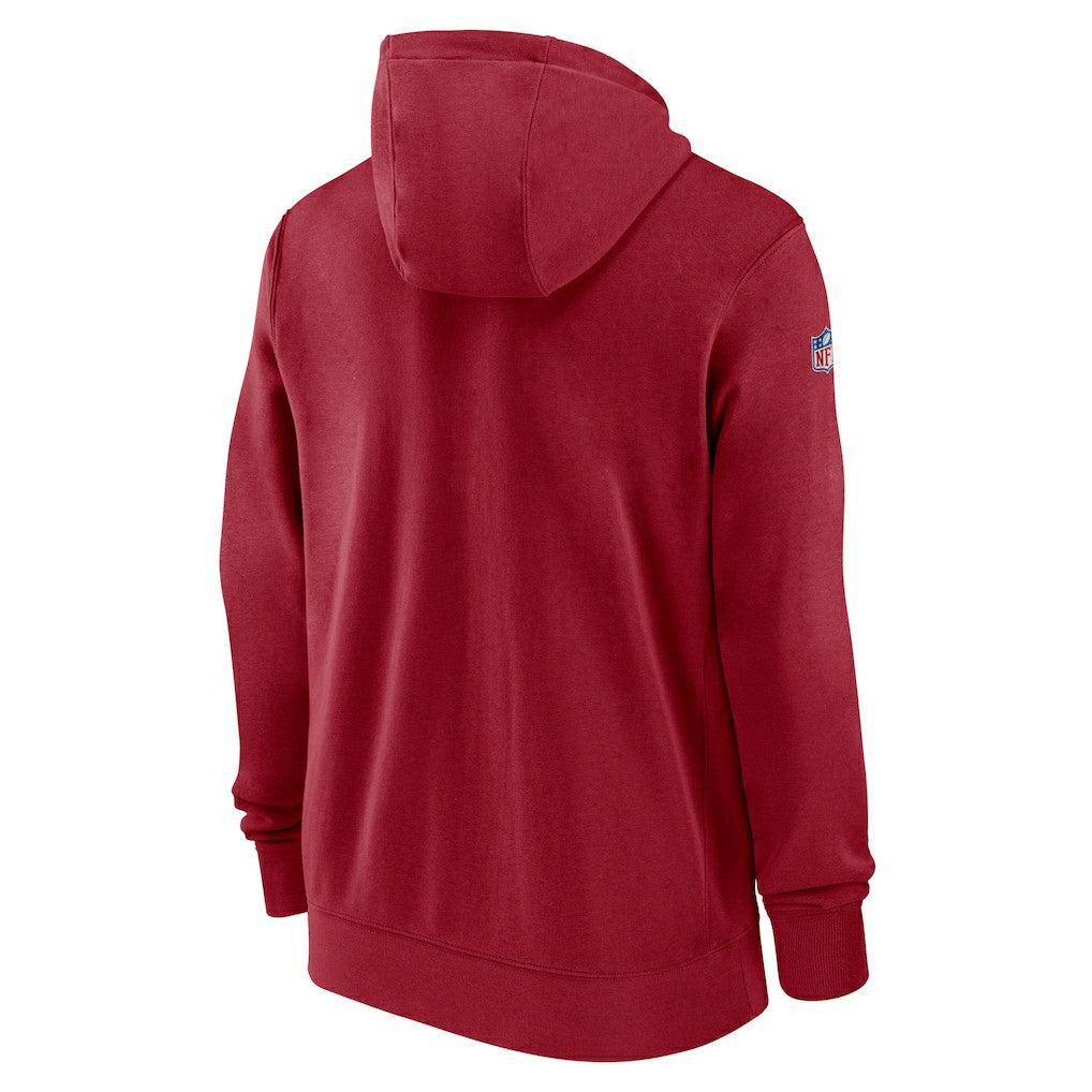 Arizona Cardinals 2023/24 Sideline Club Full-Zip Hoodie - Red Hoodies