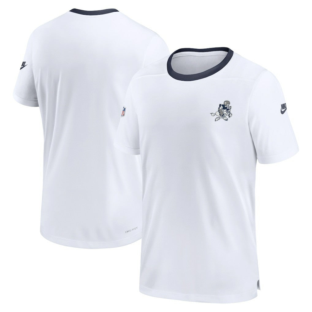 Dallas Cowboys Men's Sideline Coaches Alternate Performance T-Shirt - White T-shirts
