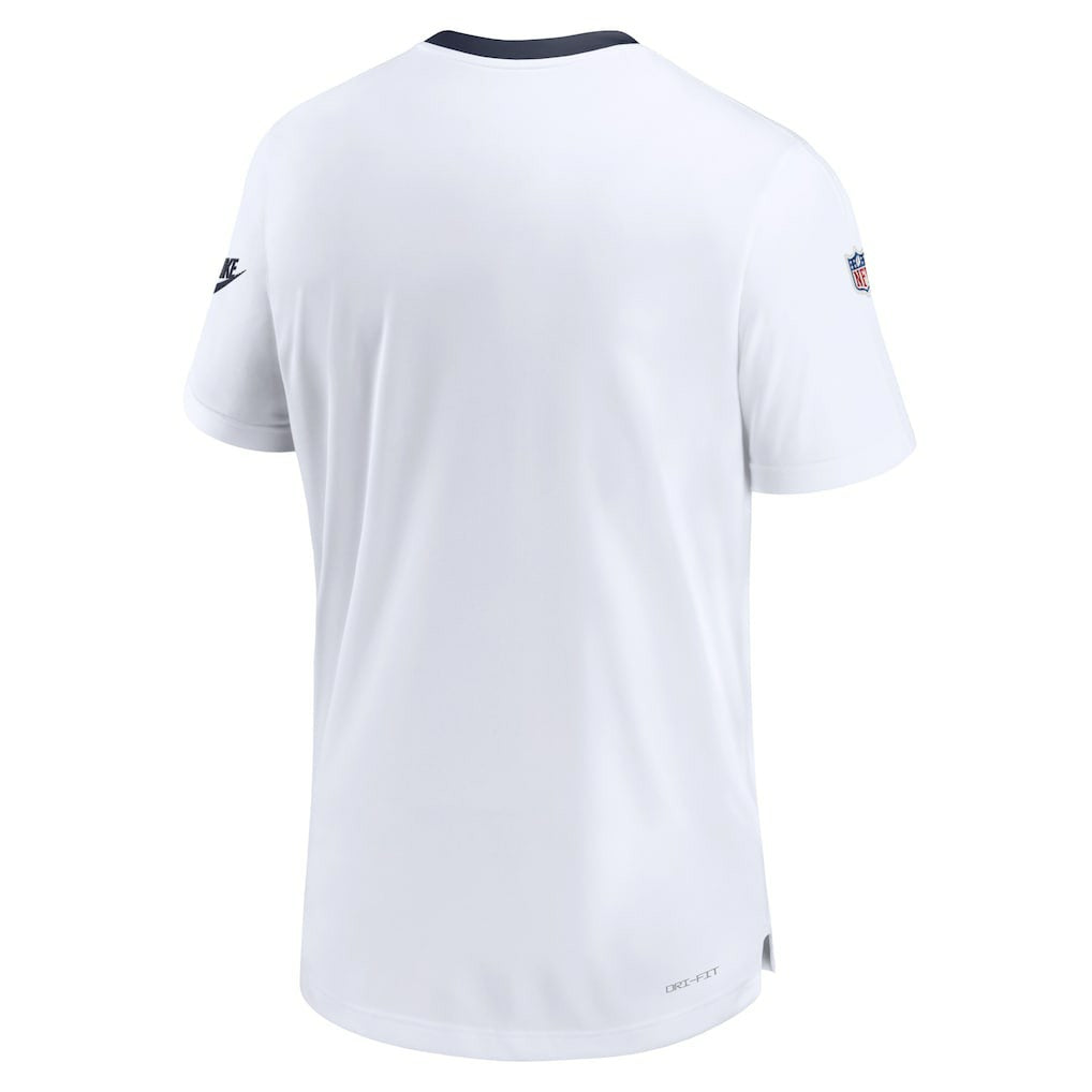 Dallas Cowboys Men's Sideline Coaches Alternate Performance T-Shirt - White T-shirts