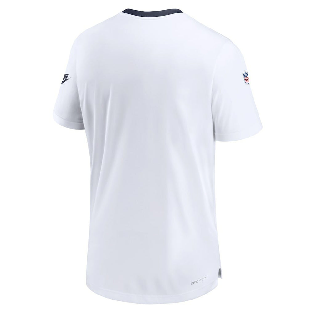 Dallas Cowboys Men's Sideline Coaches Alternate Performance T-Shirt - White T-shirts