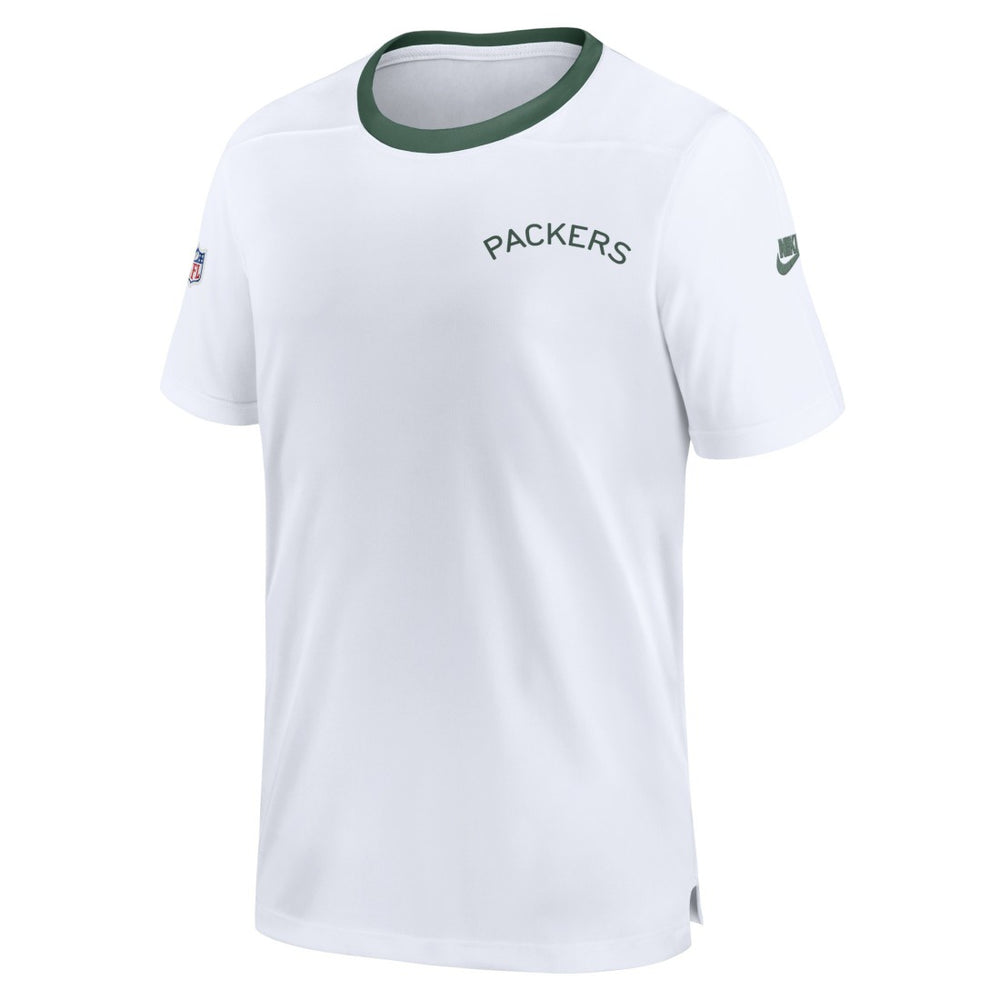Green Bay Packers Men's Sideline Coaches Alternate Performance T-Shirt - White T-shirts