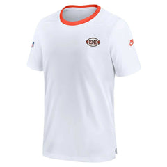 Cleveland Browns Men's Sideline Coaches Alternate Performance T-Shirt - White T-shirts