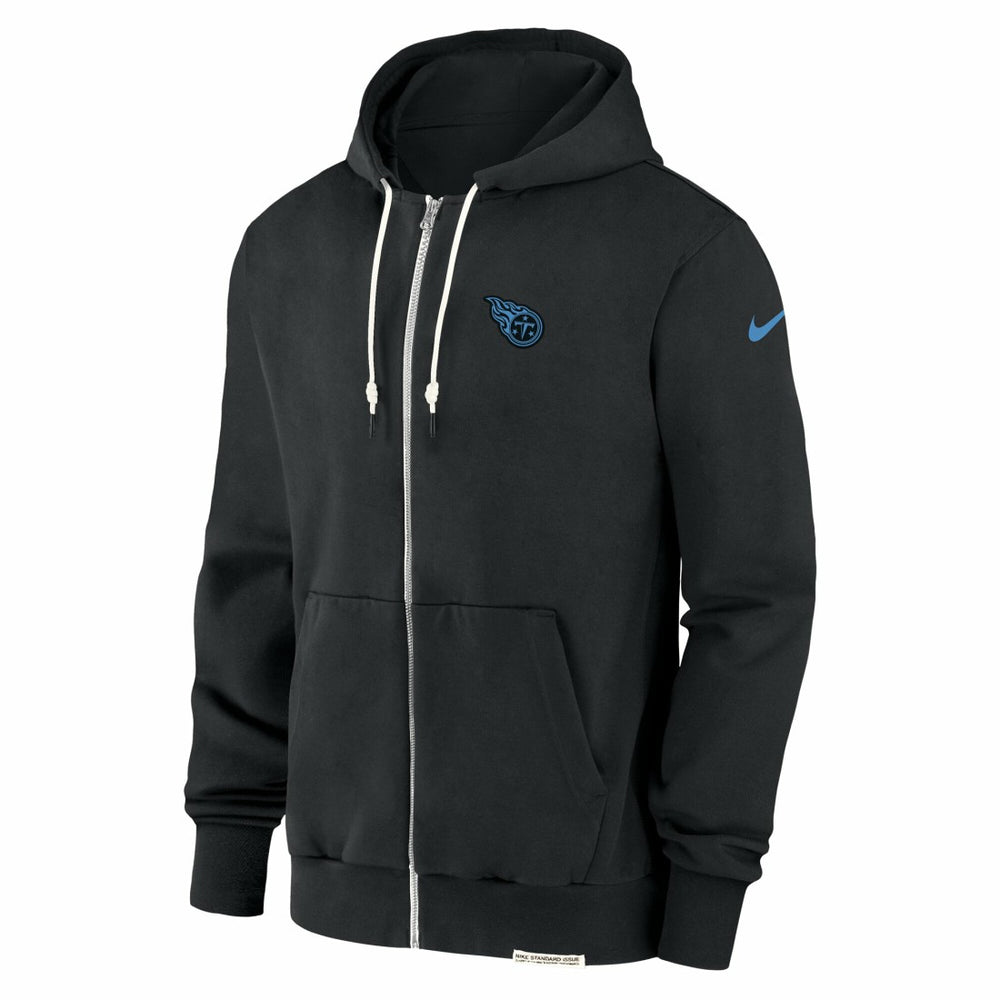 Tennessee Titans Sideline Performance Full-Zip Hoodie Jacket - Black Hoodies