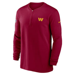 Washington Commanders 2023 Sideline Performance Long Sleeve Tri-Blend Quarter-Zip Top - Burgundy Tops