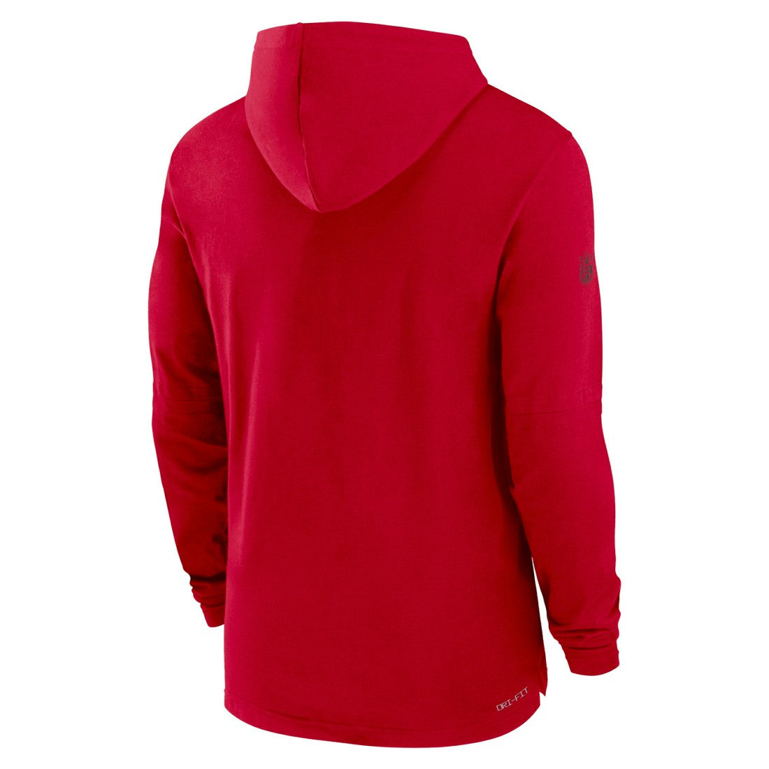 Tampa Bay Buccaneers Sideline Performance Long Sleeve Hoodie T-Shirt - Red Hoodies