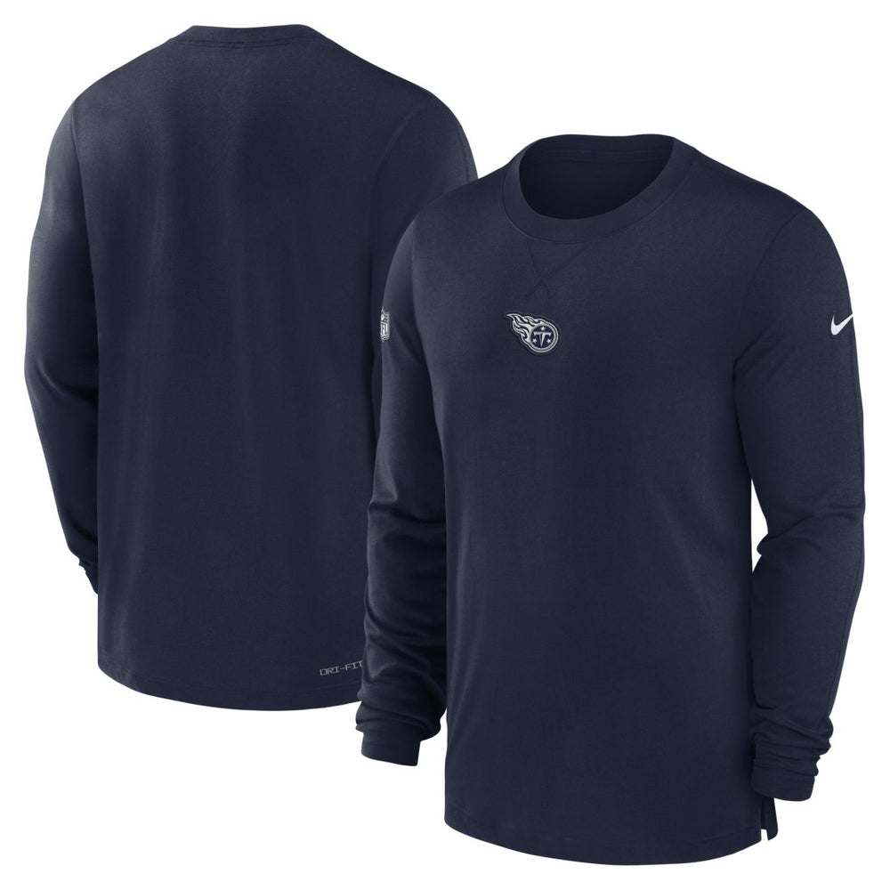 Tennessee Titans 2023 Sideline Performance Long Sleeve T-Shirt - Navy T-shirts