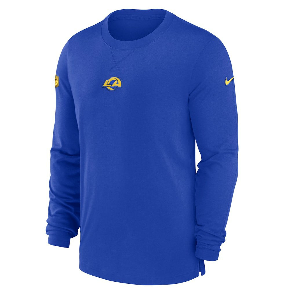 Los Angeles Rams 2023 Sideline Performance Long Sleeve T-Shirt - Royal T-shirts