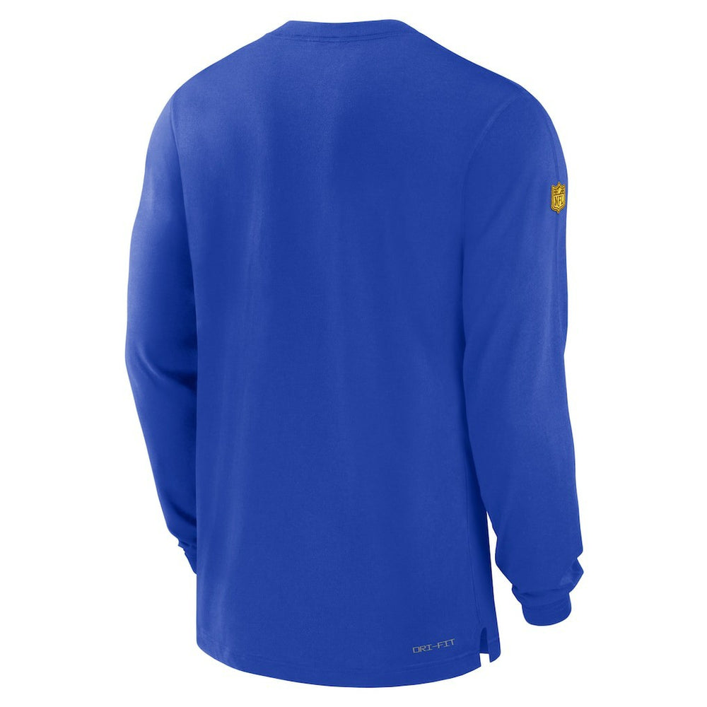 Los Angeles Rams 2023 Sideline Performance Long Sleeve T-Shirt - Royal T-shirts
