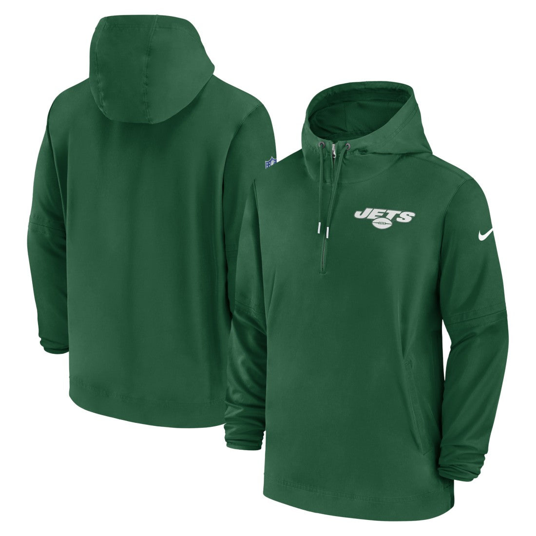 New York Jets Sideline Half-Zip Hoodie - Green Hoodies