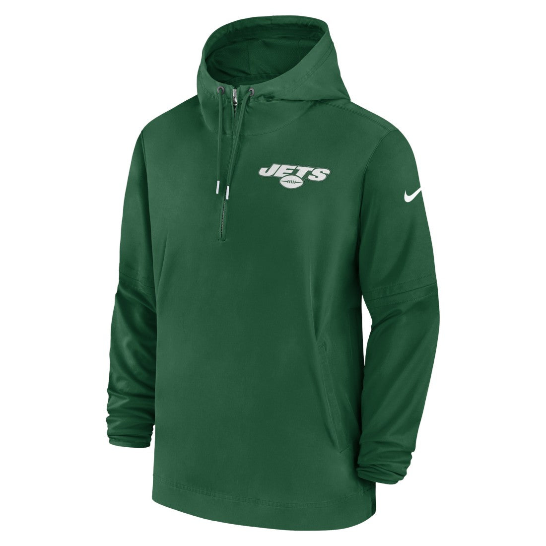 New York Jets Sideline Half-Zip Hoodie - Green Hoodies