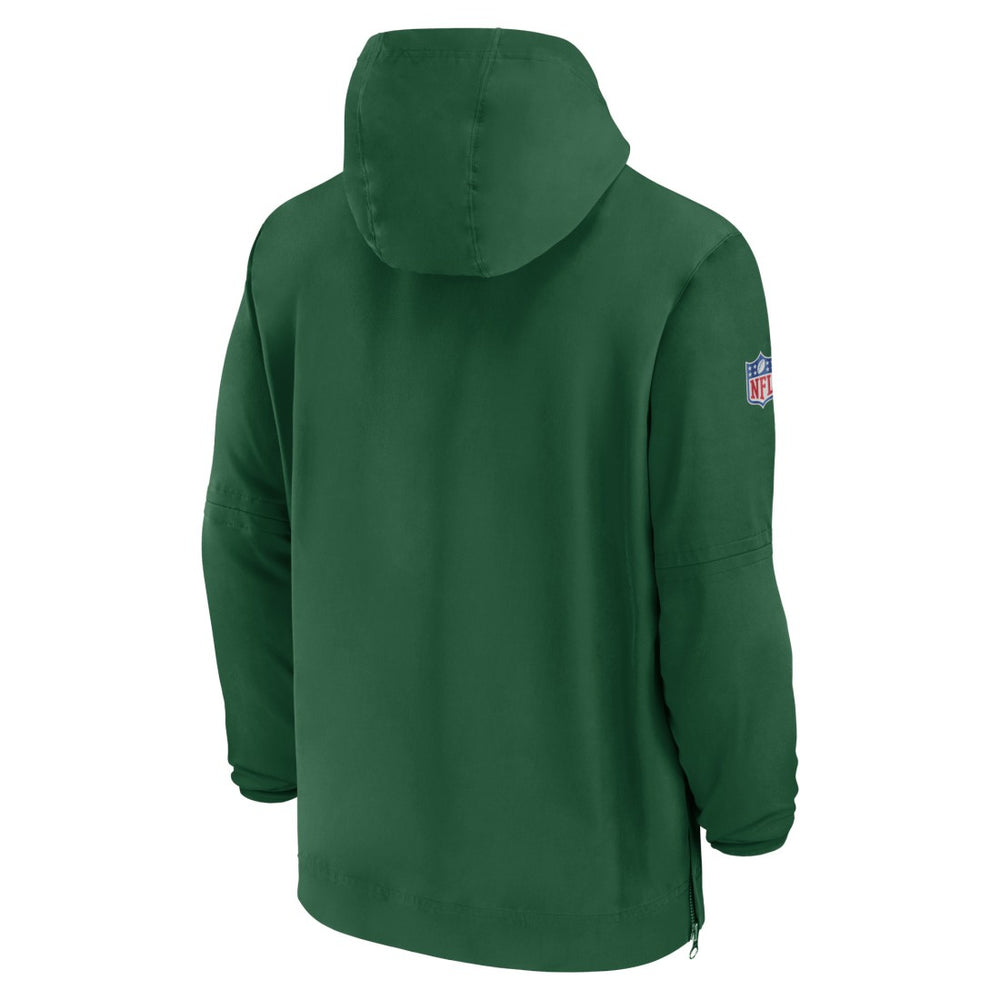 New York Jets Sideline Half-Zip Hoodie - Green Hoodies
