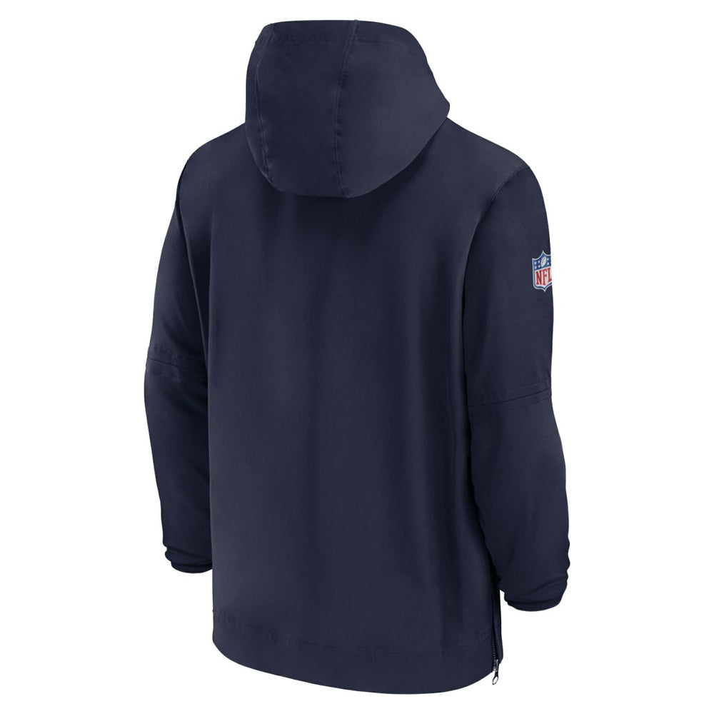 Tennessee Titans Sideline Half-Zip Hoodie - Navy Hoodies