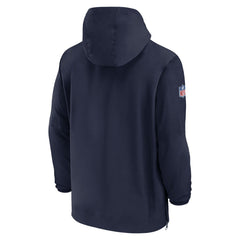 Tennessee Titans Sideline Half-Zip Hoodie - Navy Hoodies