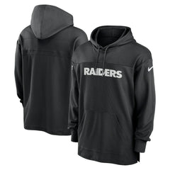 Las Vegas Raiders 2023 Sideline Lightweight Performance Hooded Top - Black Tops