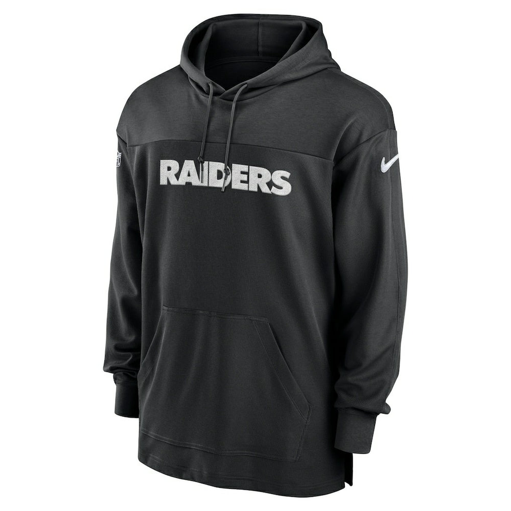 Las Vegas Raiders 2023 Sideline Lightweight Performance Hooded Top - Black Tops