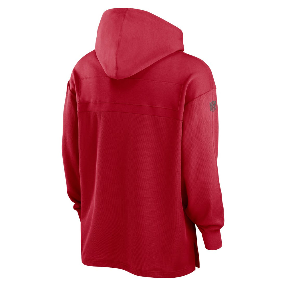 Tampa Bay Buccaneers 2023 Sideline Lightweight Performance Hooded Top - Red Tops