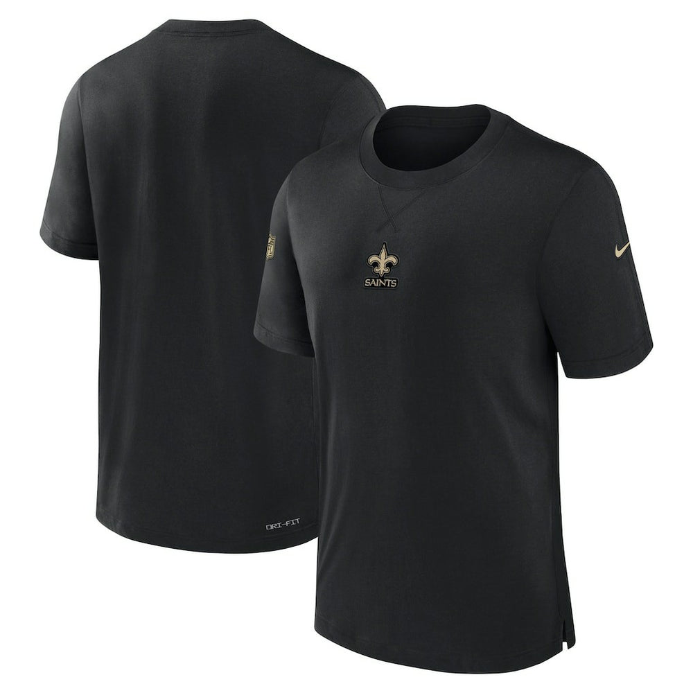 New Orleans Saints 2023 Sideline Performance T-Shirt - Black T-shirts