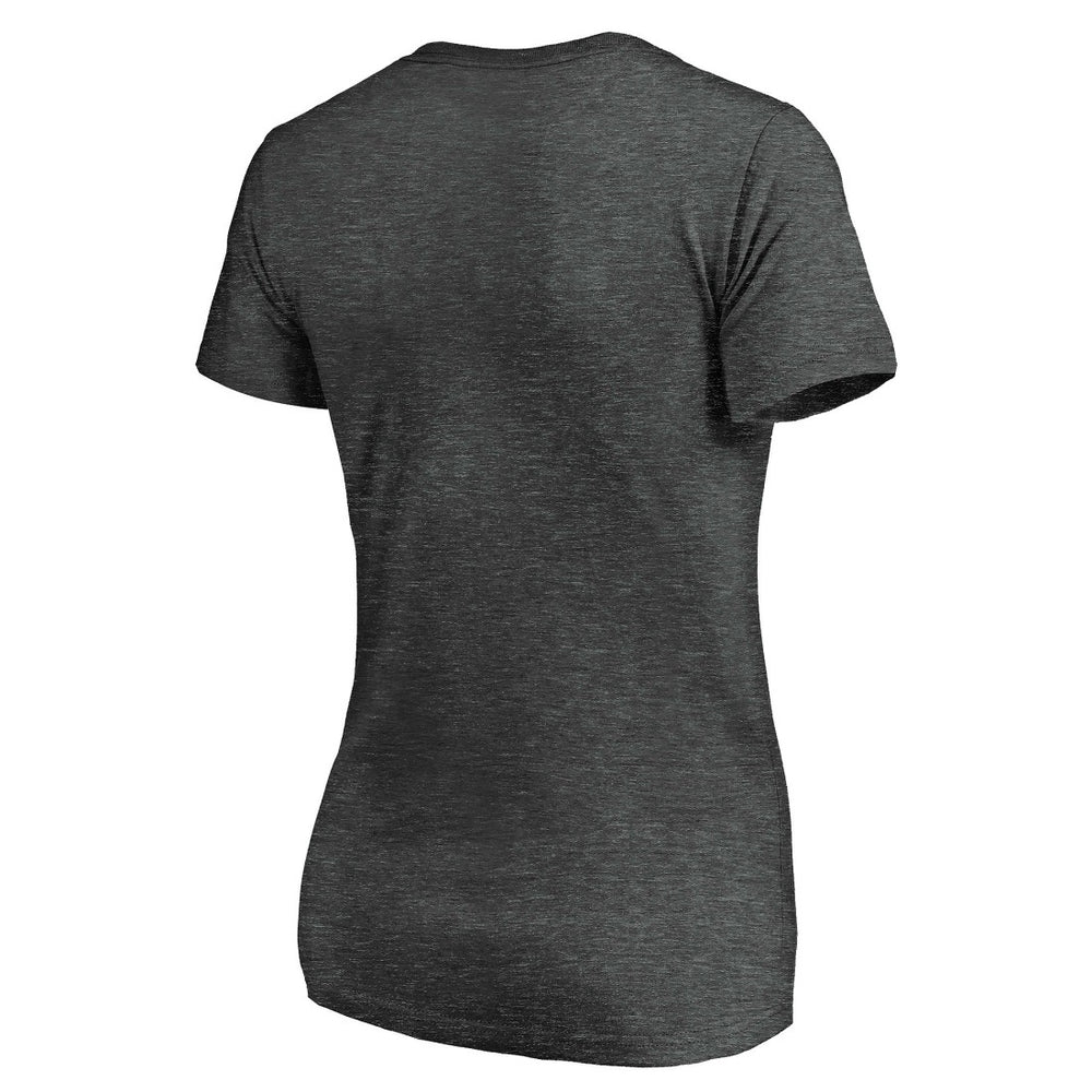Detroit Lions Women's Victory Arch Team V-Neck T-Shirt - Charcoal T-shirts