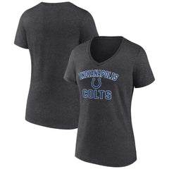Indianapolis Colts Women's Victory Arch Team V-Neck T-Shirt - Charcoal T-shirts