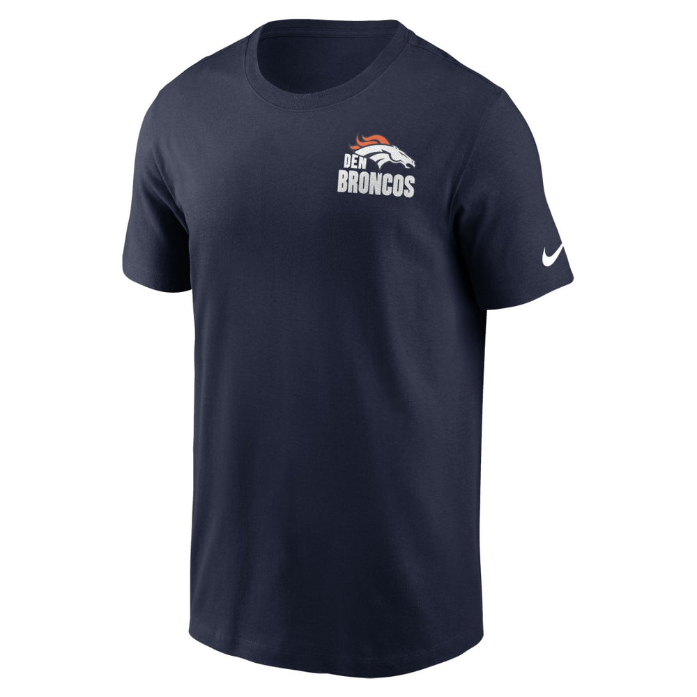 Denver Broncos Blitz Essential T-Shirt - Navy T-shirts