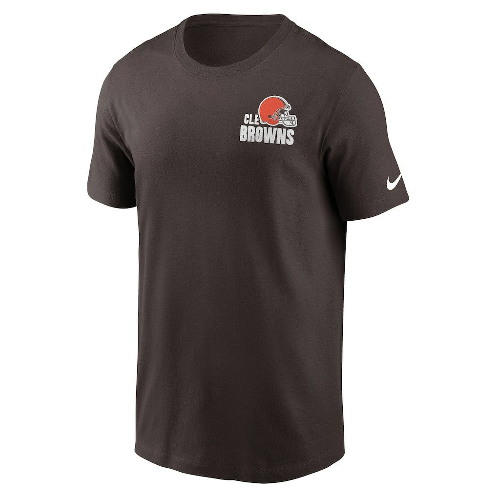 Cleveland Browns Blitz Essential T-Shirt - Brown T-shirts
