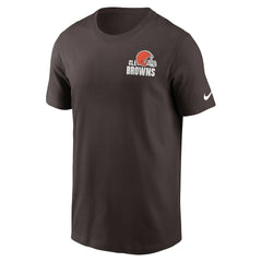 Cleveland Browns Blitz Essential T-Shirt - Brown T-shirts