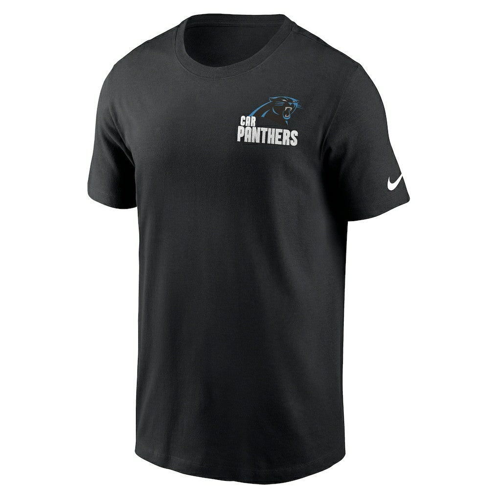 Carolina Panthers Blitz Essential T-Shirt - Black T-shirts