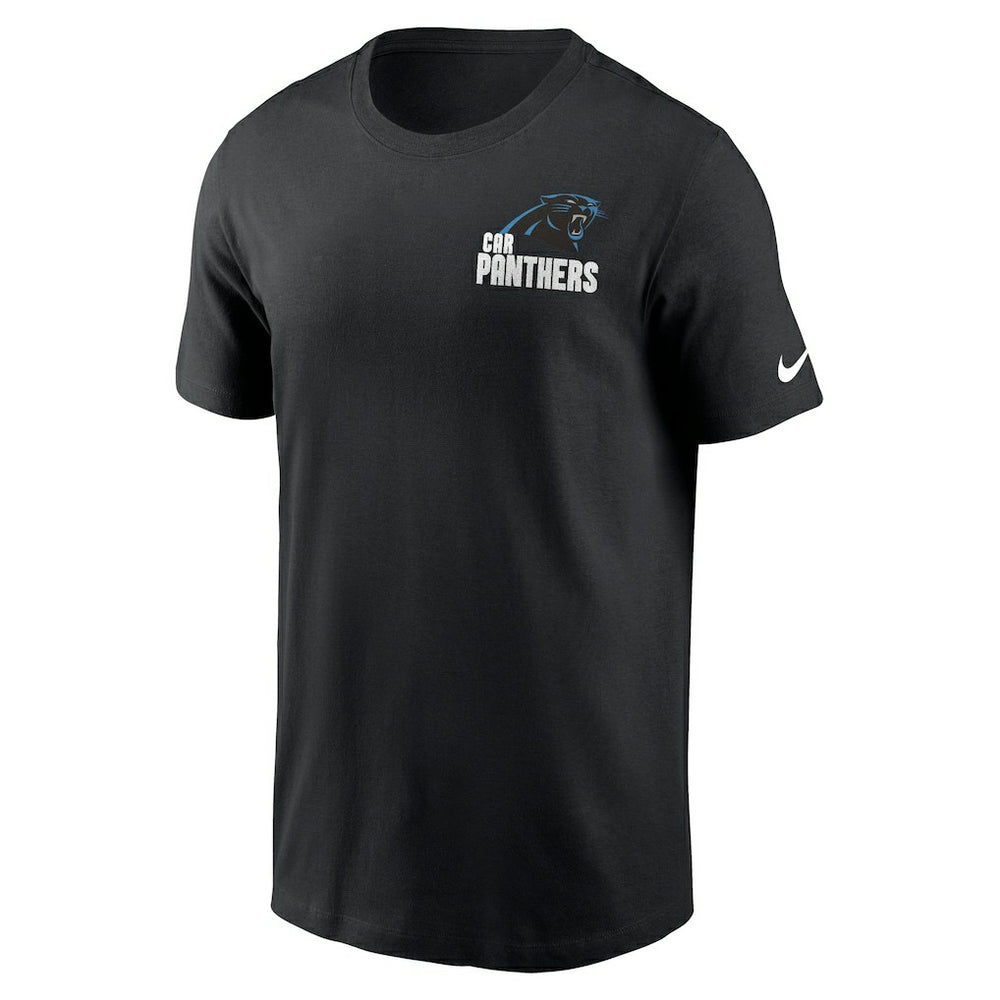 Carolina Panthers Blitz Essential T-Shirt - Black T-shirts