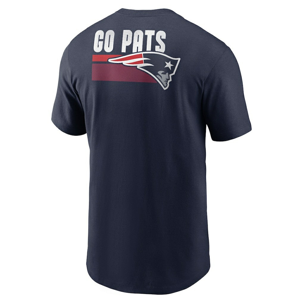 New England Patriots Blitz Essential T-Shirt - Navy T-shirts