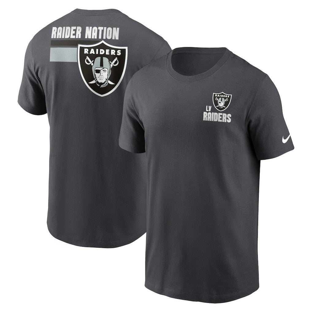 Las Vegas Raiders Blitz Essential T-Shirt - Anthracite T-shirts