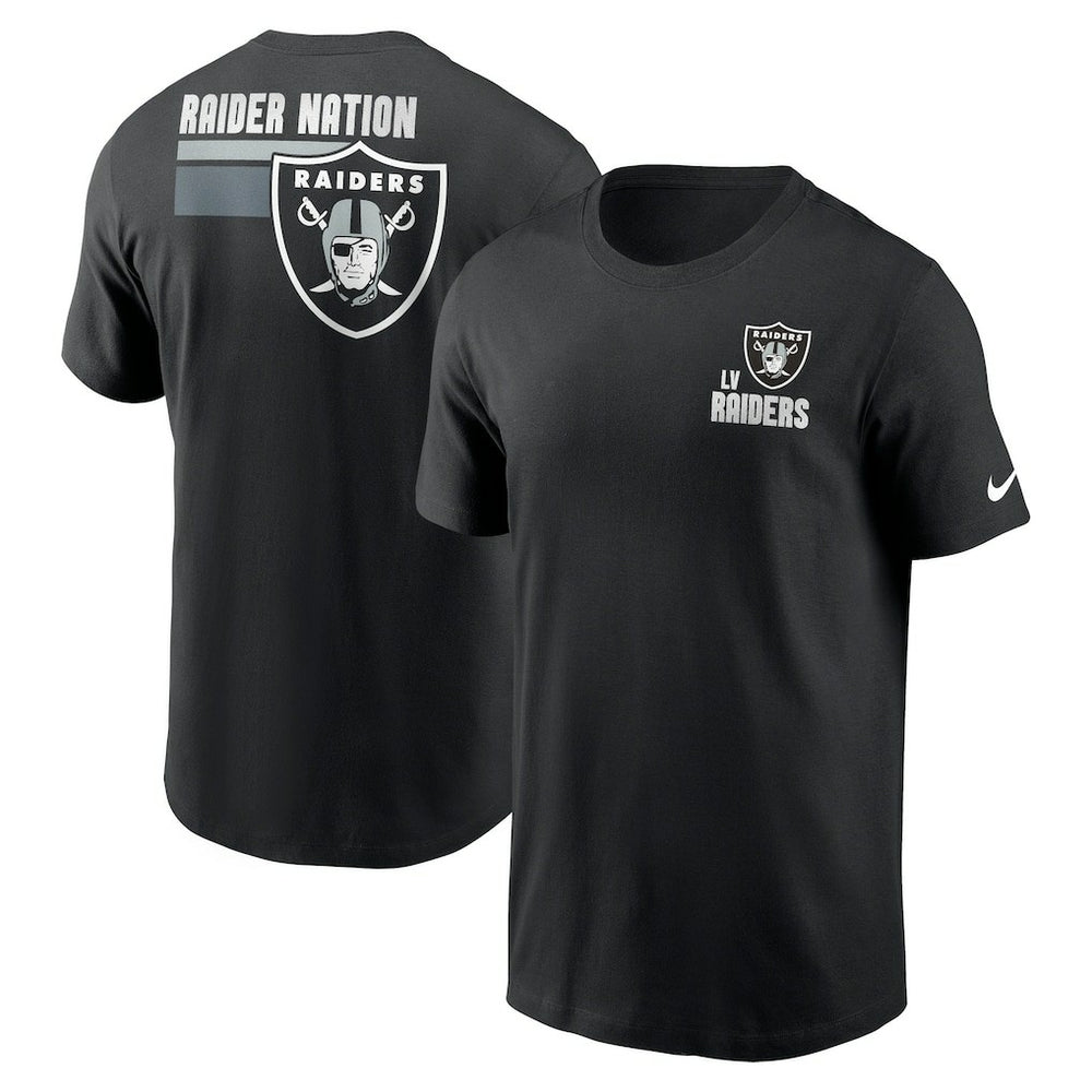 Las Vegas Raiders Blitz Essential T-Shirt - Black T-shirts