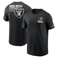 Las Vegas Raiders Blitz Essential T-Shirt - Black T-shirts