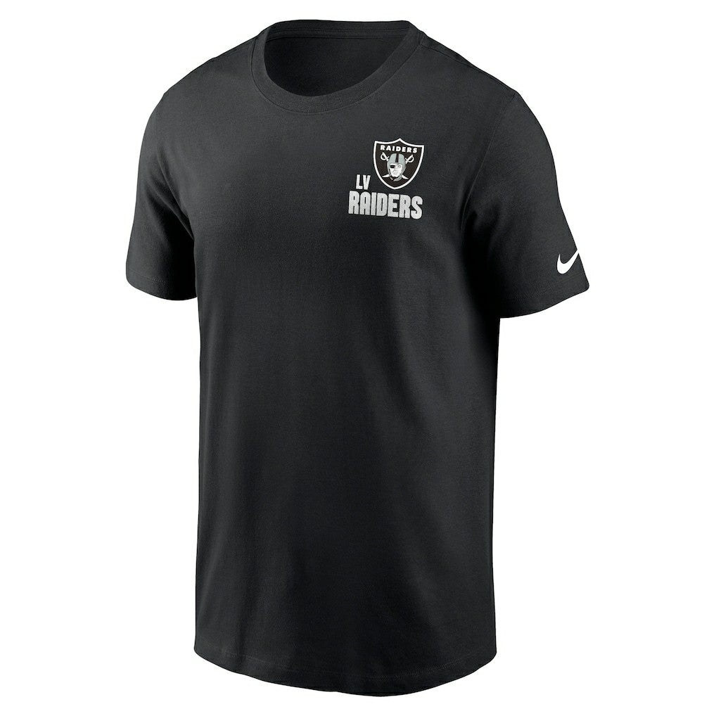 Las Vegas Raiders Blitz Essential T-Shirt - Black T-shirts