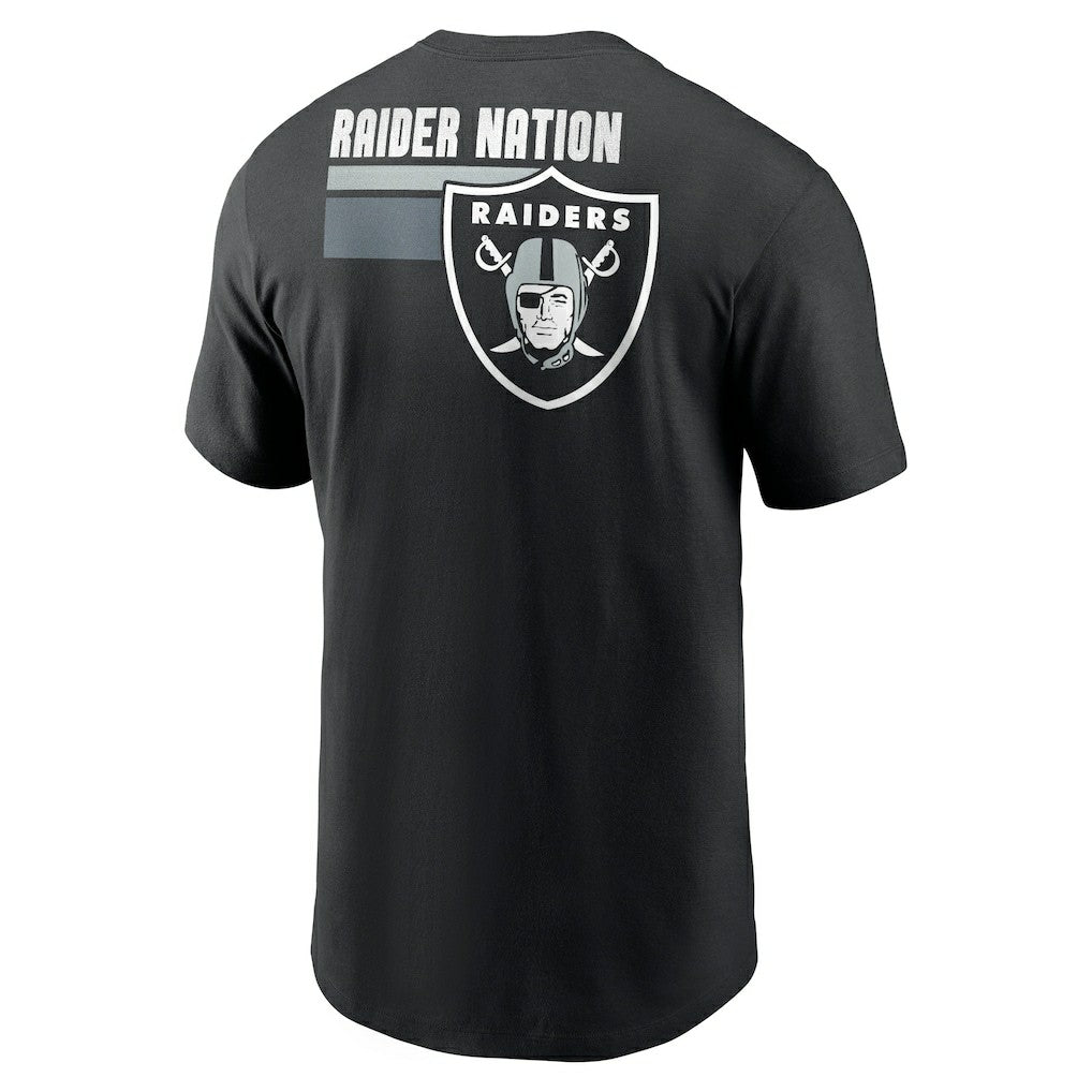 Las Vegas Raiders Blitz Essential T-Shirt - Black T-shirts