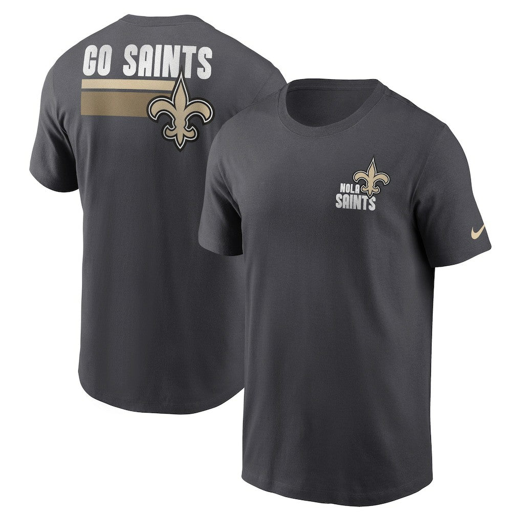 New Orleans Saints Blitz Essential T-Shirt - Anthracite T-shirts