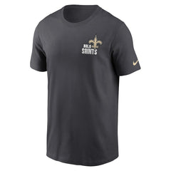 New Orleans Saints Blitz Essential T-Shirt - Anthracite T-shirts