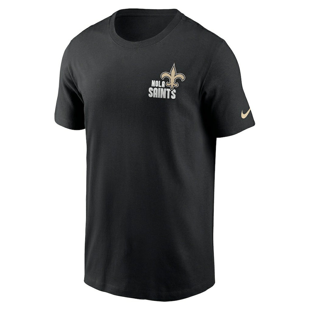 New Orleans Saints Blitz Essential T-Shirt - Black T-shirts