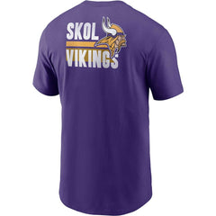 Minnesota Vikings Blitz Essential T-Shirt - Purple T-shirts