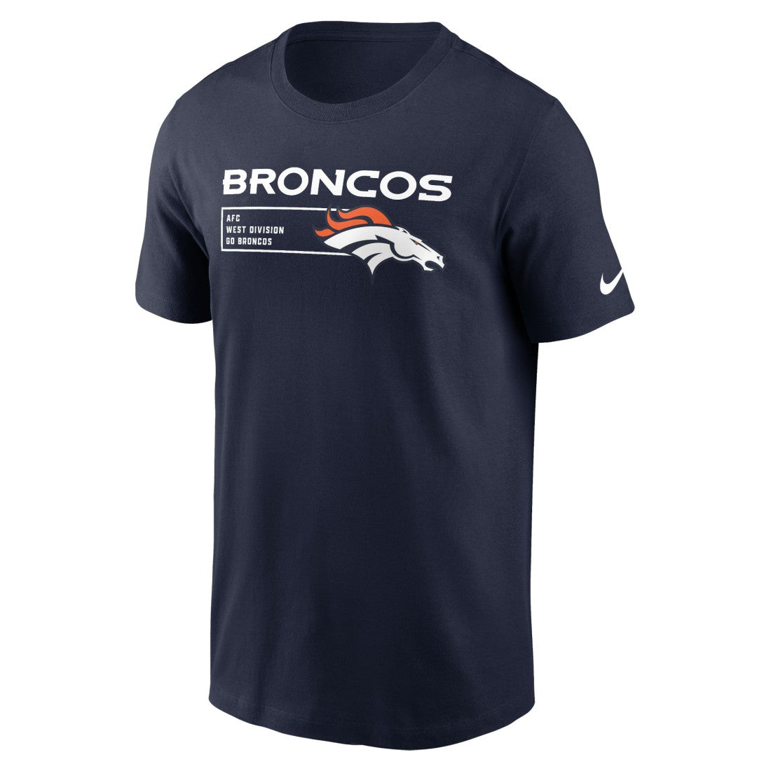 Denver Broncos Division Essential T-Shirt - Navy T-shirts