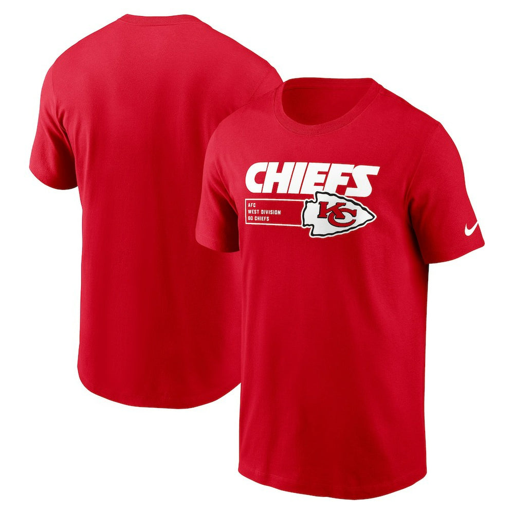 Kansas City Chiefs Division Essential T-Shirt - Red T-shirts