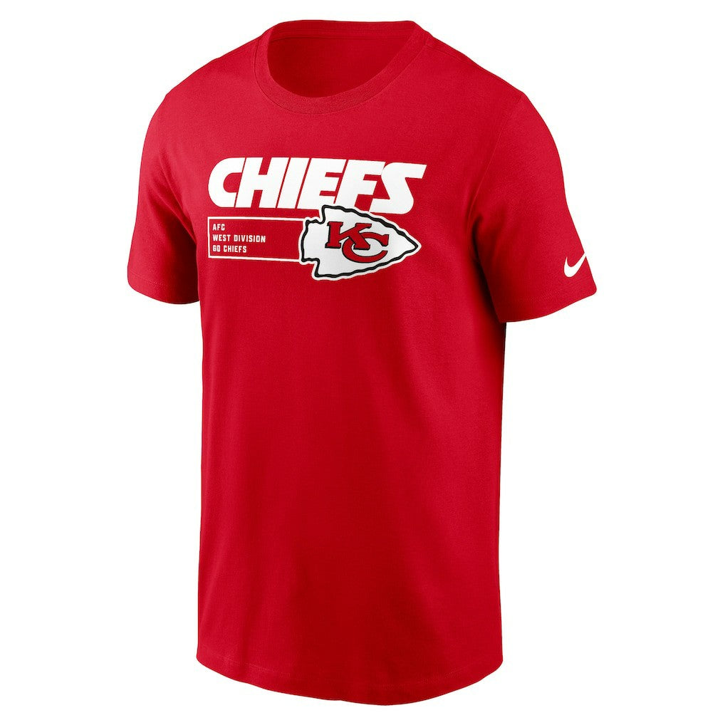 Kansas City Chiefs Division Essential T-Shirt - Red T-shirts