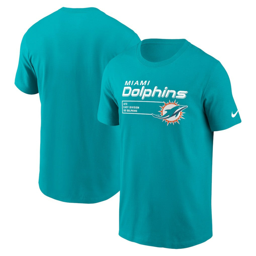 Miami Dolphins Division Essential T-Shirt - Aqua T-shirts