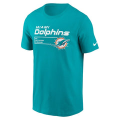 Miami Dolphins Division Essential T-Shirt - Aqua T-shirts