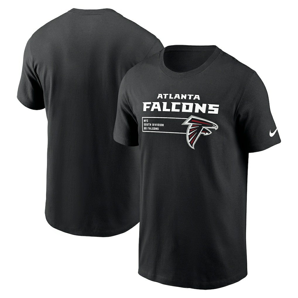 Atlanta Falcons Division Essential T-Shirt - Black T-shirts