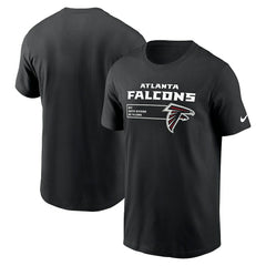 Atlanta Falcons Division Essential T-Shirt - Black T-shirts