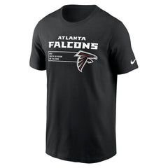 Atlanta Falcons Division Essential T-Shirt - Black T-shirts