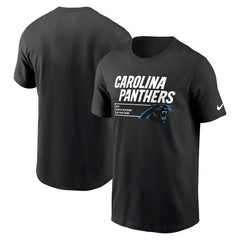 Carolina Panthers Division Essential T-Shirt - Black T-shirts