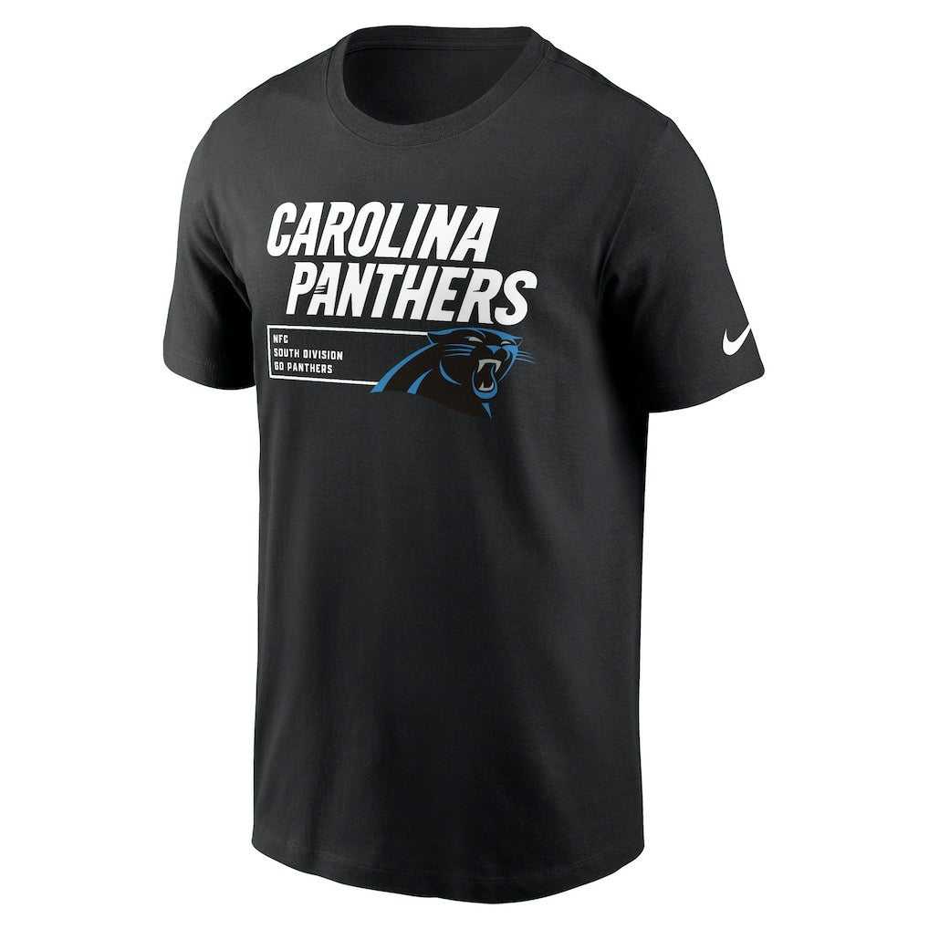 Carolina Panthers Division Essential T-Shirt - Black T-shirts