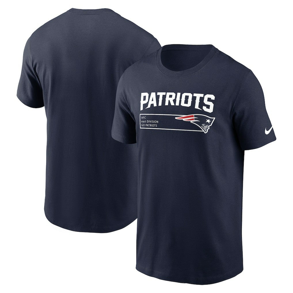 New England Patriots Division Essential T-Shirt - Navy T-shirts