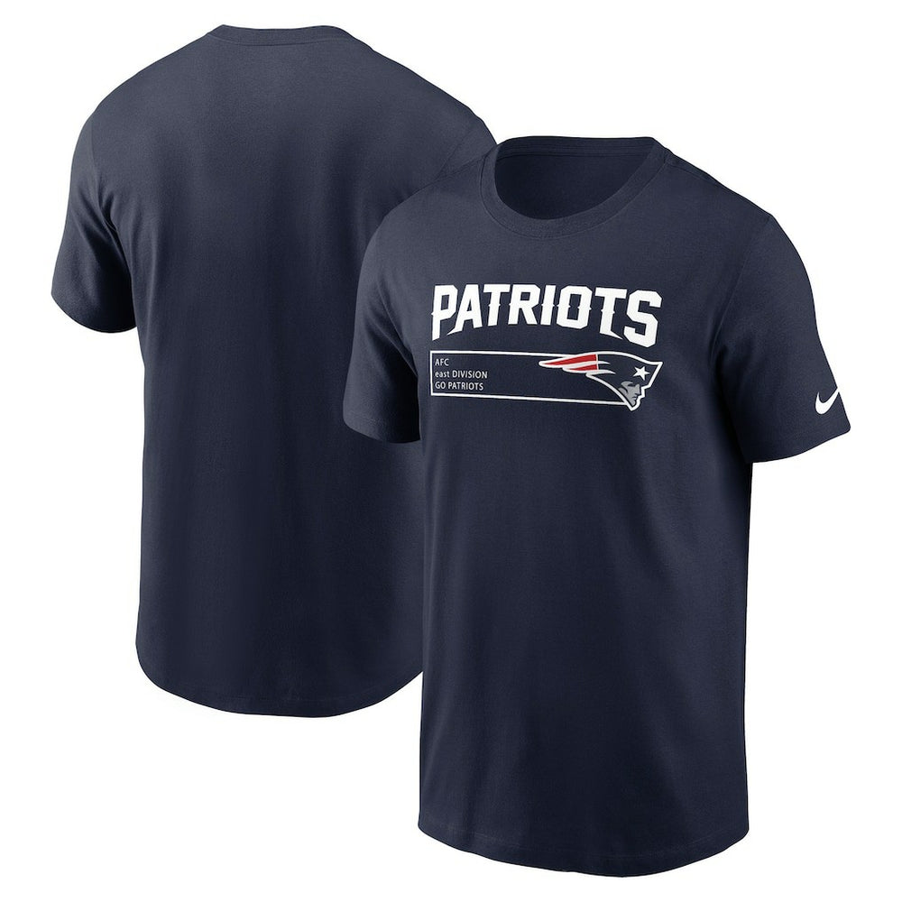 New England Patriots Division Essential T-Shirt - Navy T-shirts